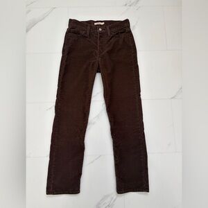 Levi's Dark Brown Corduroy Trousers